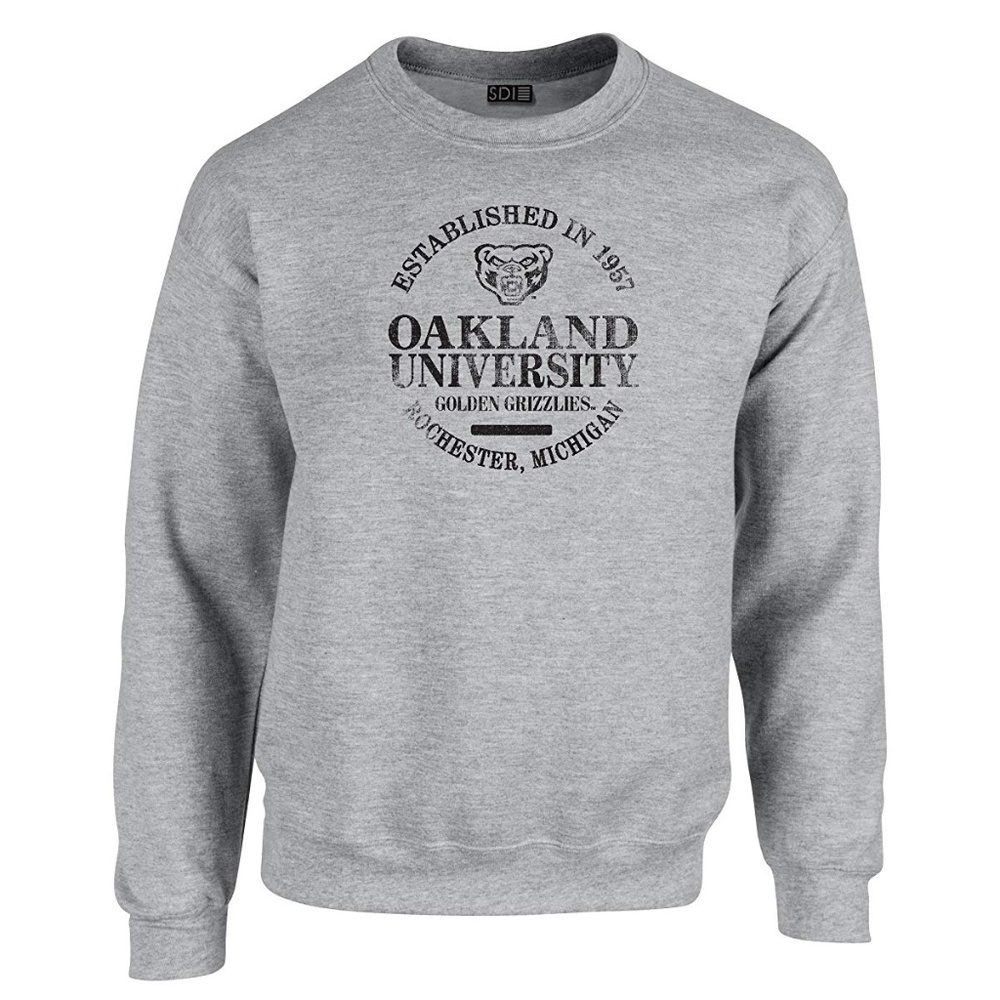 NWT  NCAA Oakland Golden Grizzlies 50/50 Blended 8